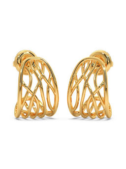 Candere by Kalyan Jewellers - 18k (750) BIS Hallmark Yellow Gold Bali Earring for Women