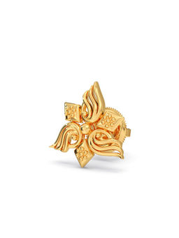 Candere by Kalyan Jewellers - 18k (750) BIS Hallmark Yellow Gold Stud Earring for Women