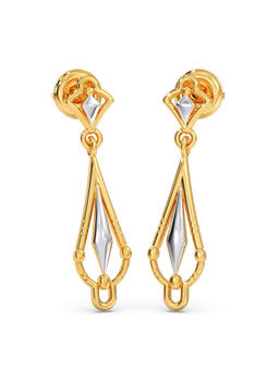 Candere by Kalyan Jewellers - 18k (750) BIS Hallmark Yellow Gold Earring for Women