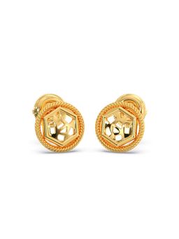 Candere by Kalyan Jewellers - 18k (750) BIS Hallmark Yellow Gold Stud Earring for Women