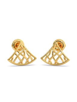 Candere by Kalyan Jewellers - 18k (750) BIS Hallmark Yellow Gold Stud Earring for Women