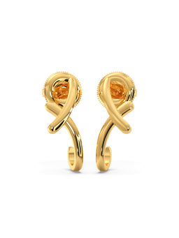 Candere by Kalyan Jewellers - 18k (750) BIS Hallmark Yellow Gold Earring for Women