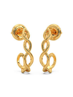 Candere by Kalyan Jewellers - 18k (750) BIS Hallmark Yellow Gold Earring for Women