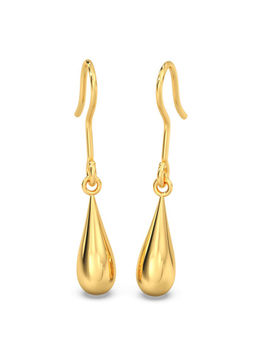 Candere by Kalyan Jewellers - 18k (750) BIS Hallmark Yellow Gold Earring for Women