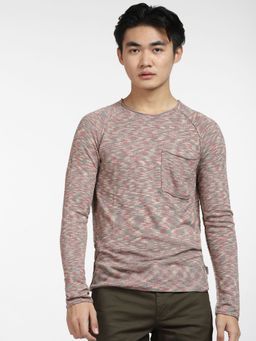 Jack & Jones - Brown Printed Knit T-shirt