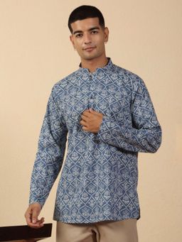 Kraft India - Cotton Printed Mandarin Neck Short Kurta