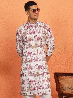 Kraft India - Cotton Ethnic Mandarin Neck Kurta