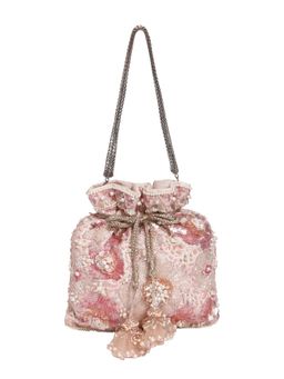 Fuchsia by Aashka Mehta - Pink Mist Potli Bag