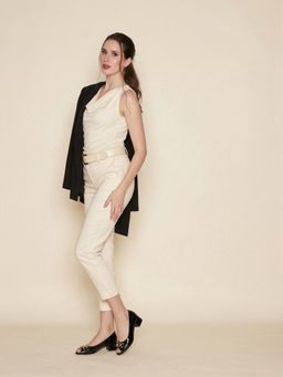 Lemon & Pepper - Black Round Toe Block Heels