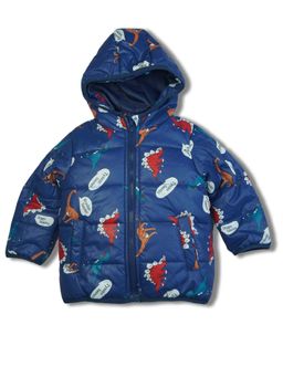 Bodycare - Boys Polyester Quilted Wintercoat Full Sleeves Hooded Blue