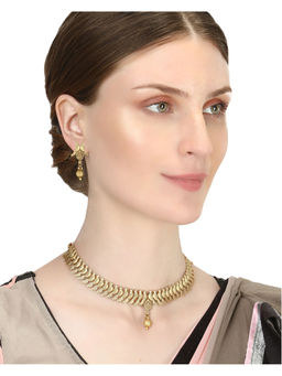 Adwitiya - Gold-Plated Hand Crafted Bird Traditional Jewellery Set