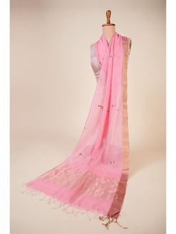 Dressfolk - Falguni Zari Woven Pink Dupatta
