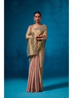 Dressfolk - Farozaan Gold Saree without Blouse