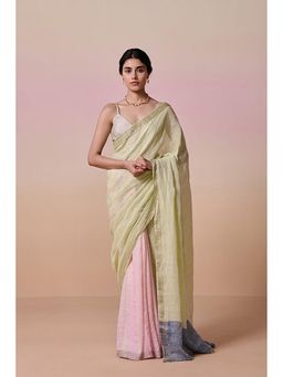 Dressfolk - Kedara Multicolored Saree With Unstitched Blouse