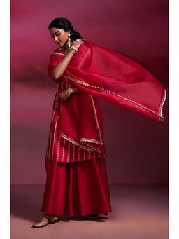 Dressfolk - Paro Red Solid Dupatta