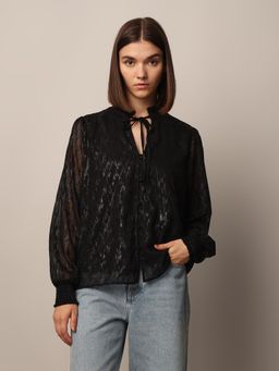 ONLY - Women Regular Fit Black Top