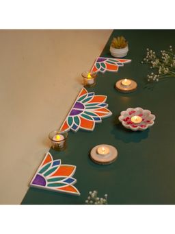 Island Rangoli - Suraj Border - Set Of 12 (6 Inches) Floatable Rangoli