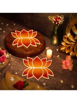 Island Rangoli - Yati Small Border - Set (10 Pieces) Size - 8 X 5 Floatable Rangoli