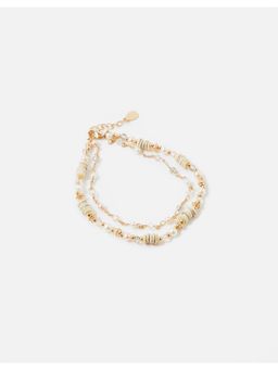 Accessorize London - Seychelles Beaded Layered Anklet