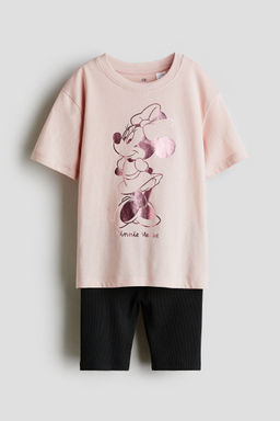 H&M - Girls Pink 2-Piece Jersey Set