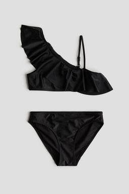 H&M - Girls Black One-Shoulder Bikini