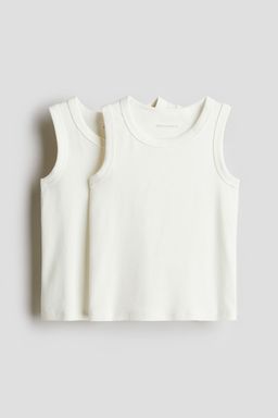 H&M - Boys 2-Pack Pima Cotton Vest Tops