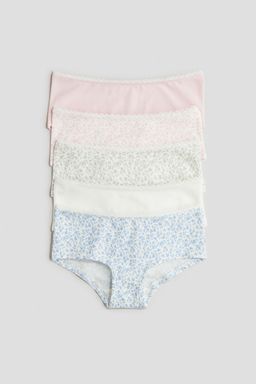 H&M - Girls 5-Pack Cotton Hipster Briefs