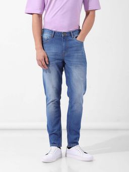 The Indian Garage Co - Men Blue Solid Slim Fit Jeans