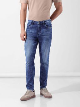 The Indian Garage Co - Men Blue Solid Slim Fit Jeans