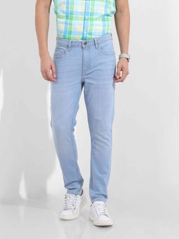The Indian Garage Co - Men Blue Solid Slim Fit Jeans