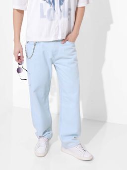 The Indian Garage Co - Men Blue Solid Relaxed Fit Jeans
