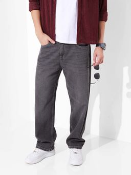 The Indian Garage Co - Men Grey Solid Relaxed Fit Jeans