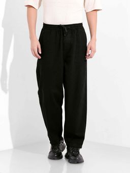 The Indian Garage Co - Men Black Solid Loose Fit Jeans
