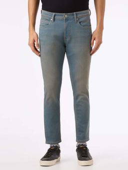 Pepe Jeans - Men Blue Solid Skinny Fit Jeans