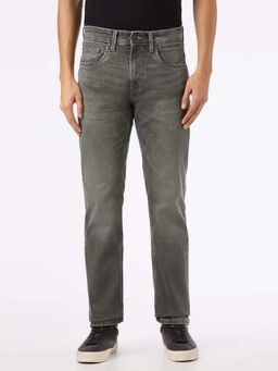 Pepe Jeans - Men Grey Solid Regular Fit Jeans