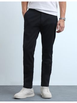 Flying Machine - Men's Slim Tapered Fit Dobby Weave Trousers