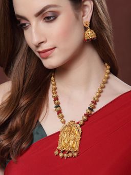 PANASH - Gold Plated Radhe Krishna Handcrafted Jewellery Set (Set of 2)