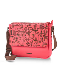 Fastrack - Pink Polyurethane Sling Bag