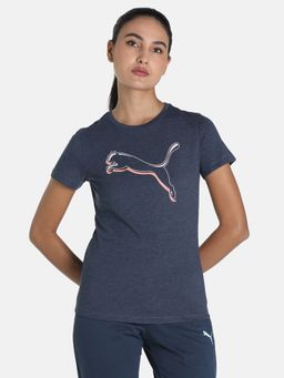 Puma - Graphic Women Blue T-shirts