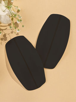 Nykd by Nykaa - Silicone Cushion Straps - Black (Free Size)-NYA011
