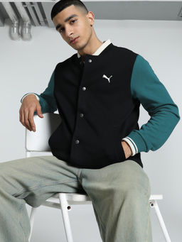 Puma - Ess Colorblock Fl Men's Black Bomber Jacket