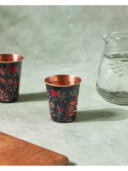 Chumbak - Vintage Rose Small Copper Tumbler
