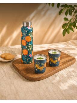 Chumbak - Marigold Drinkware Gift Pack Of 3