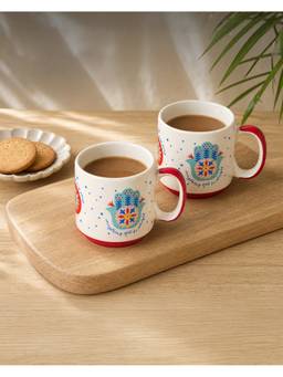 Chumbak - Hamsa Mugs Duo, Gift Pack Of 2 Comes In A Gift Box