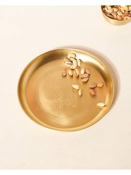 Chumbak - Palace Memoirs Royal Tusker Brass Plate, 10"Dia