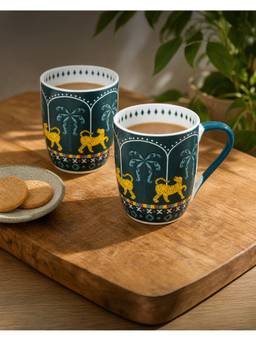 Chumbak - Lost In Paradise Jungle Soiree Mugs Gift Pack Of 2