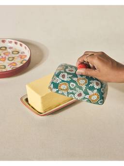 Chumbak - Lost In Paradise Wildflower Butter Dish
