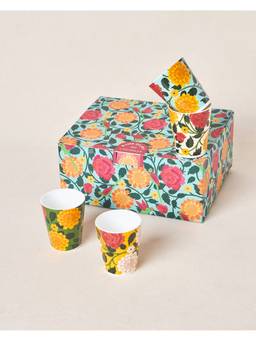 Chumbak - Palace Memoirs Rani Bagh Tumblers Gift Pack - (Pack Of 4), 180Ml
