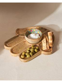 Chumbak - Hamsa Hand Chip & Dip Platter Palace Memoirs