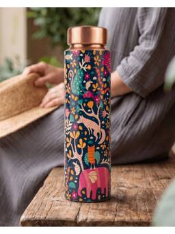 Chumbak - Jungle Drama Copper Bottle 900 Ml